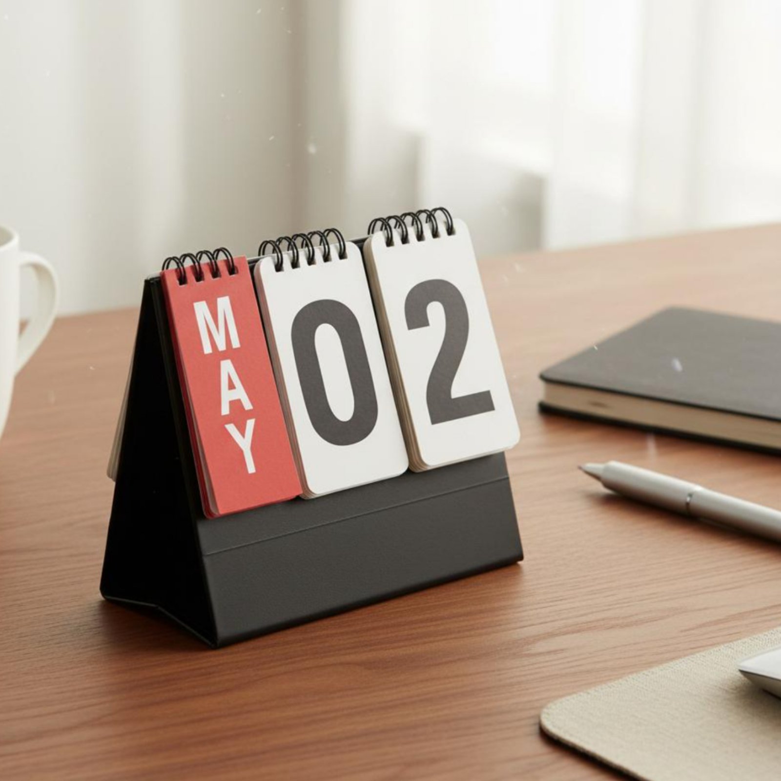 Desk Setup Gadgets - Dateless Desk Calendar Reusable Perpetual Desk
