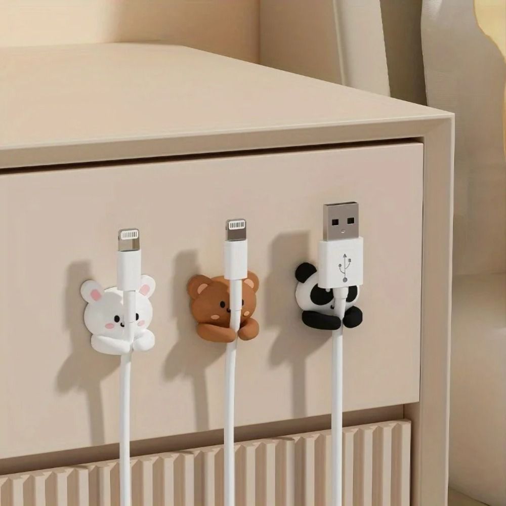 Desk Setup Gadgets - Strong Adhesive Self-Adhesive Cable Clip Cute