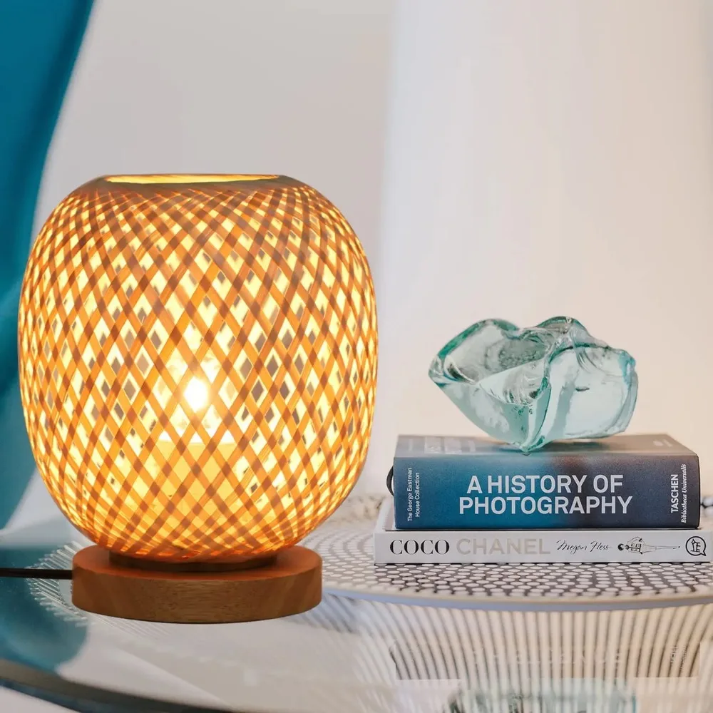 Bohemian Hand-woven Natural Ba - огляд і ціна Desk Setup Study