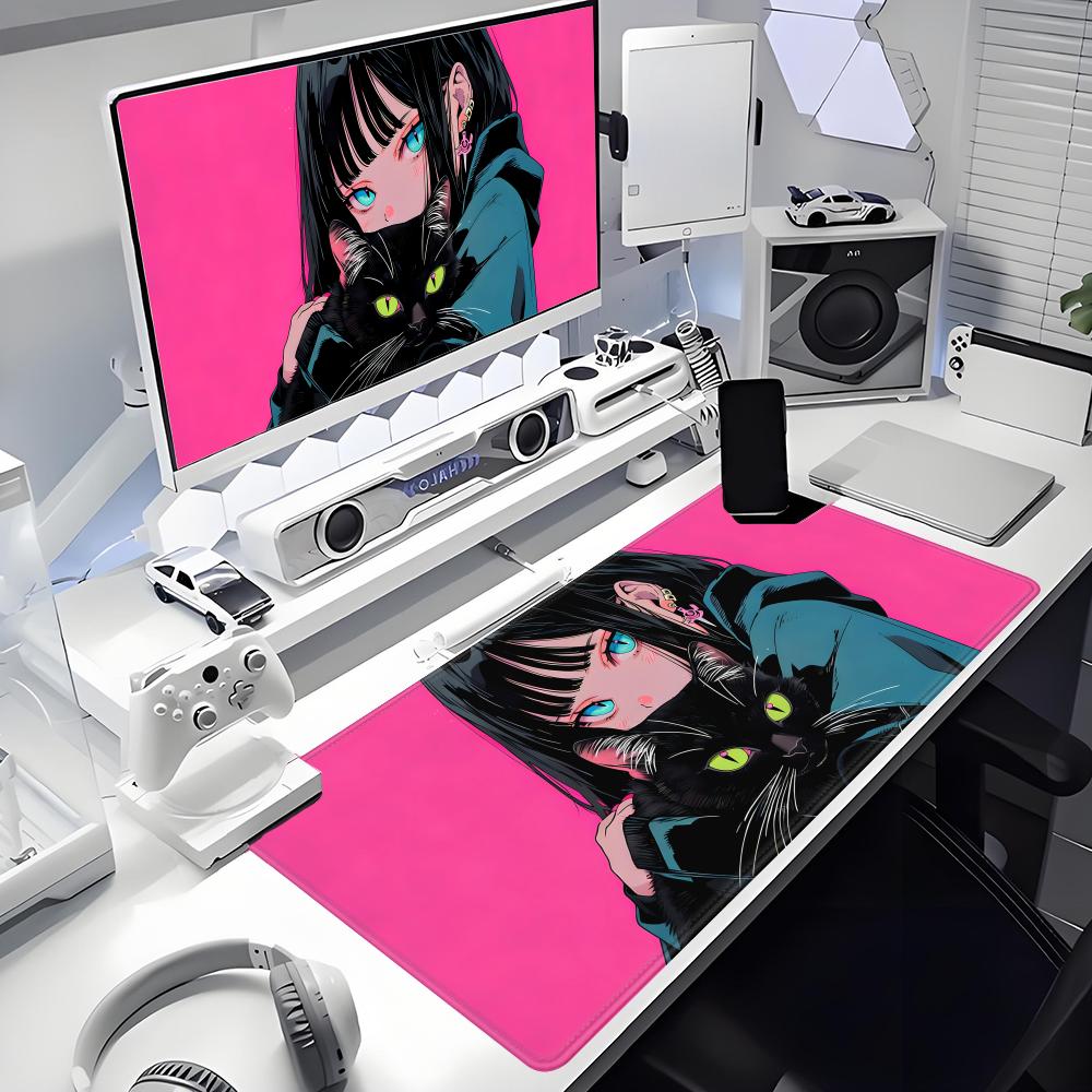 Gaming Mouse Pad Anime Black C - огляд і ціна Desk Setup Gadgets