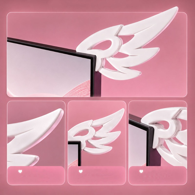 Kawaii 3D Wing Decor for Compu - огляд і ціна Desk Setup Gadgets