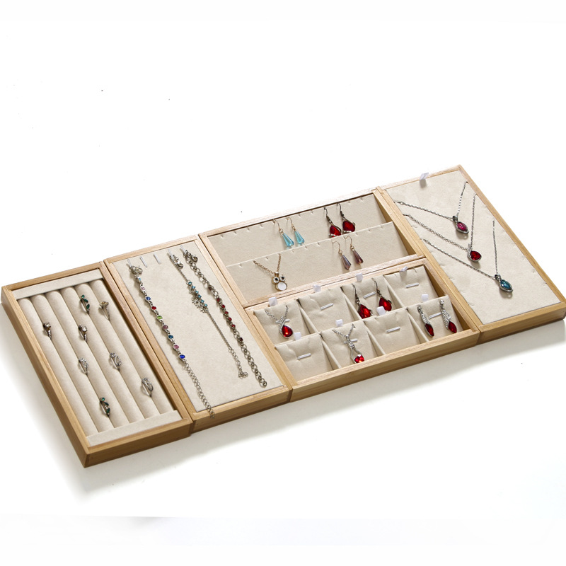 Bamboo Beige Jewelry Rings Dis - огляд і ціна Drawer Organizer Bamboo