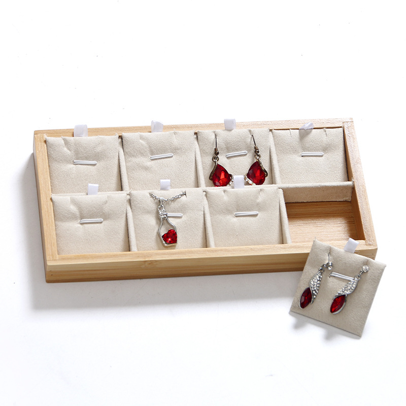 Bamboo Beige Jewelry Rings Dis - огляд і ціна Drawer Organizer Bamboo