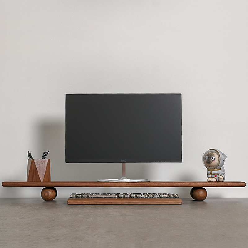 Natural Wood Desktop Riser Dua - огляд і ціна Desk Setup Natural