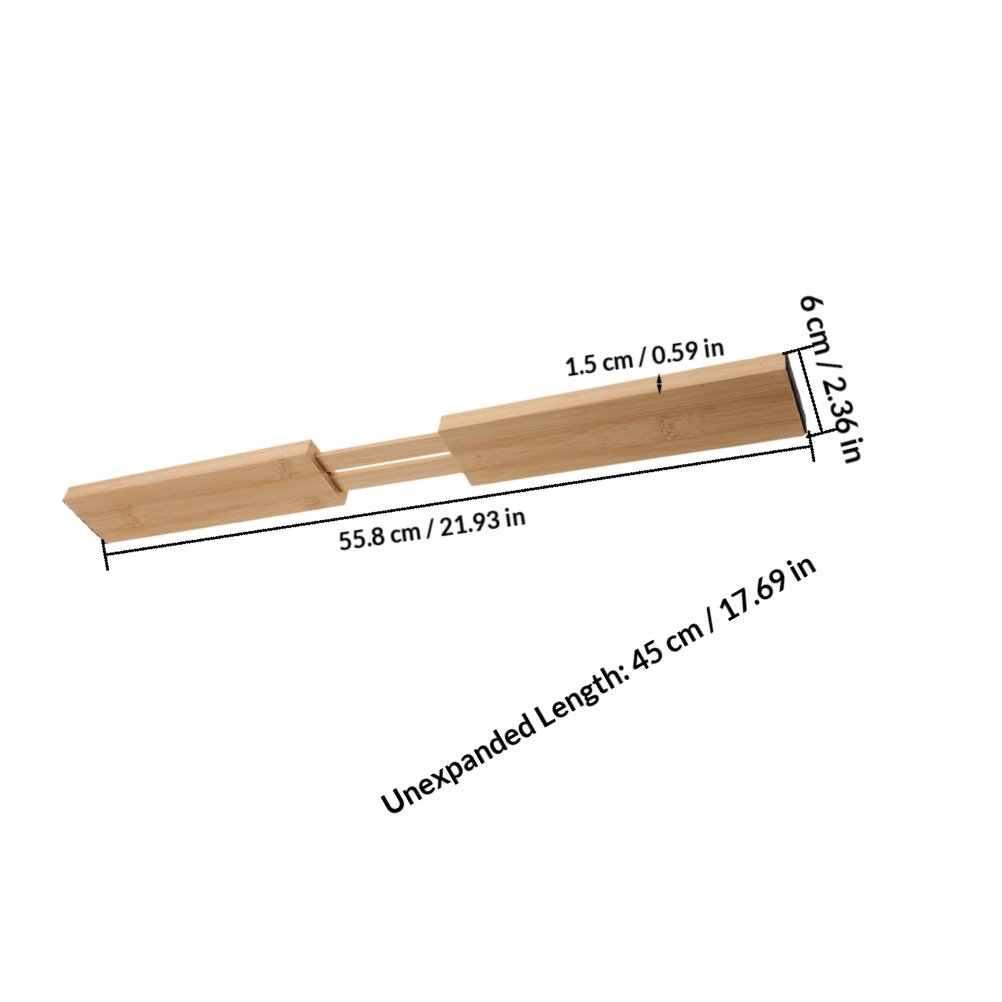 2Pcs Bamboo Drawer Dividers Ad - огляд і ціна Drawer Organizer Bamboo