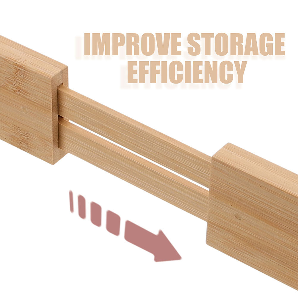 2Pcs Bamboo Drawer Dividers Ad - огляд і ціна Drawer Organizer Bamboo