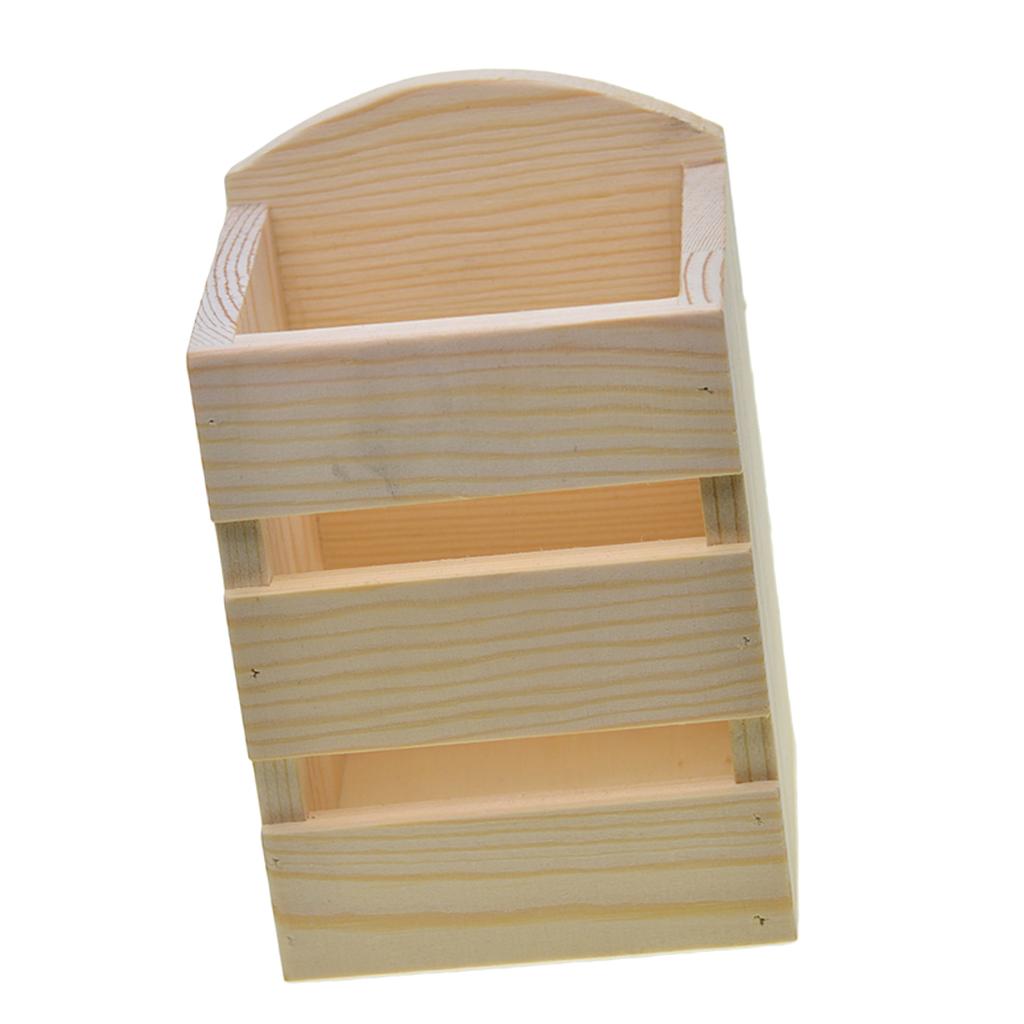 Natural Wood Pen Holder Plain  - огляд і ціна Desk Setup Natural