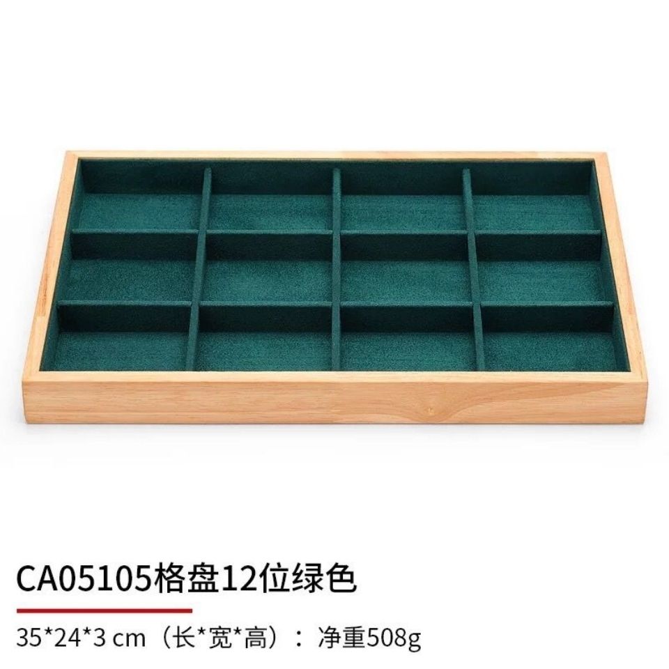 Dark Green Velvet Bamboo Jewel - огляд і ціна Drawer Organizer Bamboo