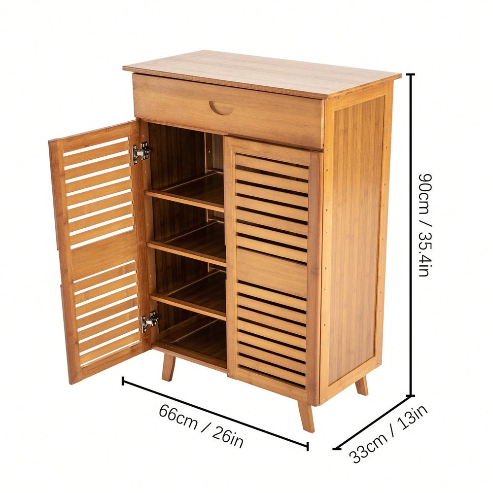 Bamboo Shoe Cabinet With 2 Doo - огляд і ціна Drawer Organizer Bamboo