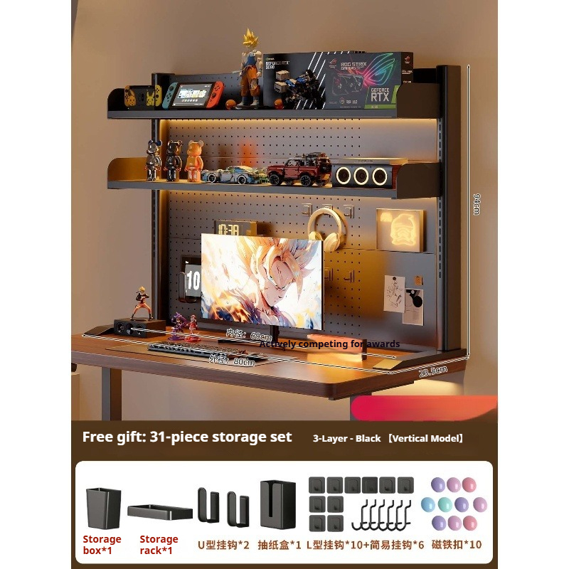 Clamp on Desk Shelf with Pegbo - огляд і ціна Desk Setup Study