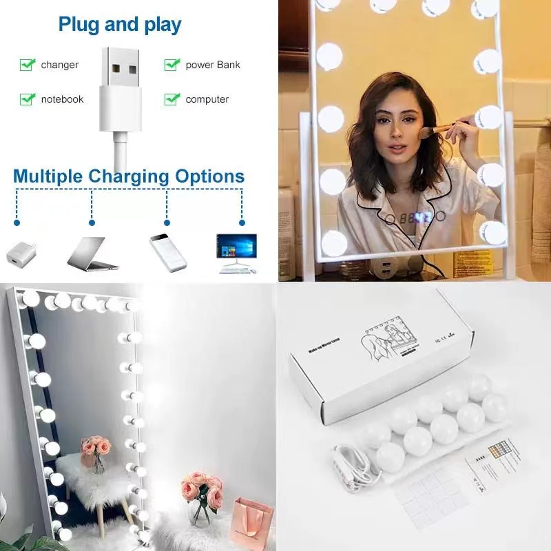 LED Light Paste Mirror Makeup  - огляд і ціна Led Desk Light Usb