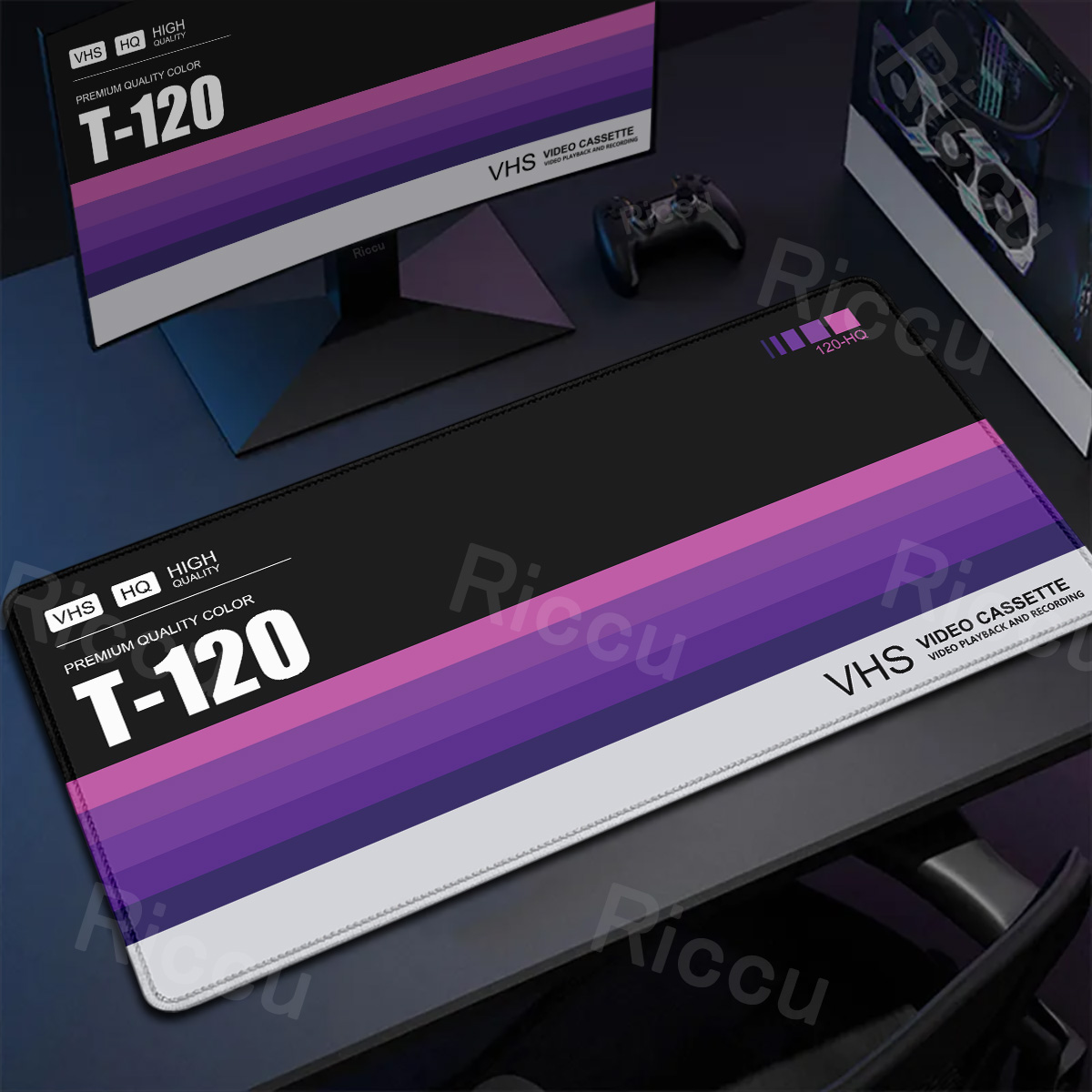 Retro VHS Style Mouse Pad Xxl  - огляд і ціна Desk Setup Accessories Aesthetic