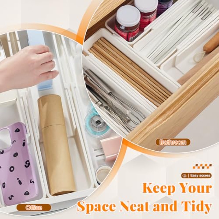 Expandable Drawer Organizer fo - огляд і ціна Drawer Organizer Bamboo