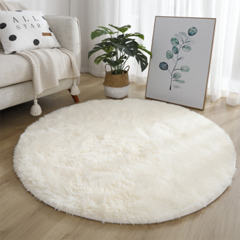 Super Soft Plush Round Rug Mat - огляд і ціна Desk Setup Girly