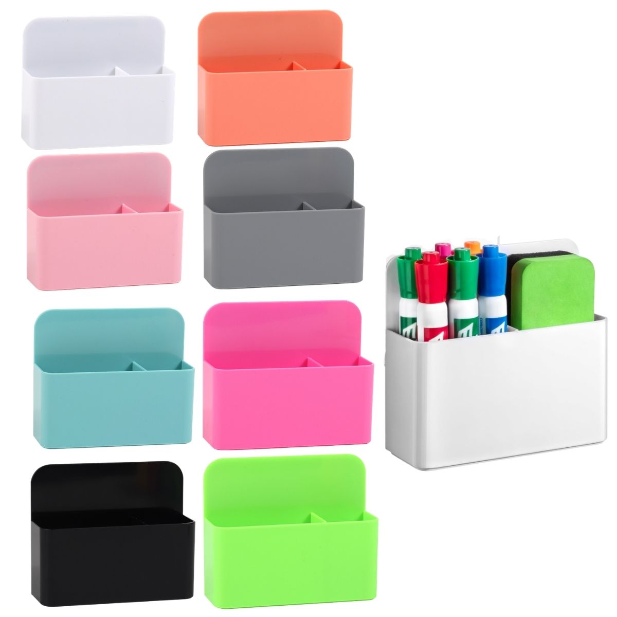 2 Pcs Magnetic Dry Erase Marke - огляд і ціна Pen Cup Magnetic