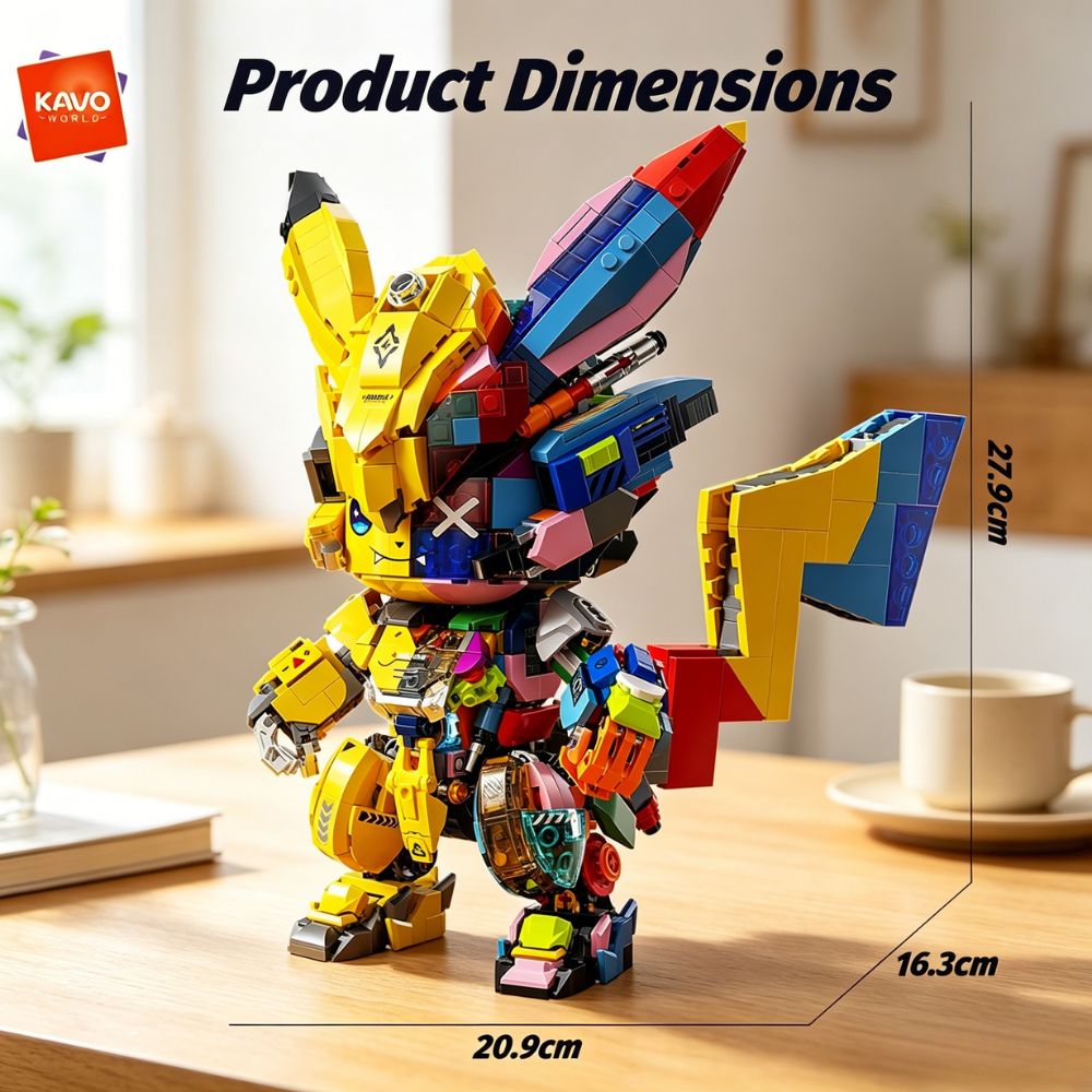 KAVOWORLD 1505PCS DIY Mecha Mo - огляд і ціна Desk Setup Build