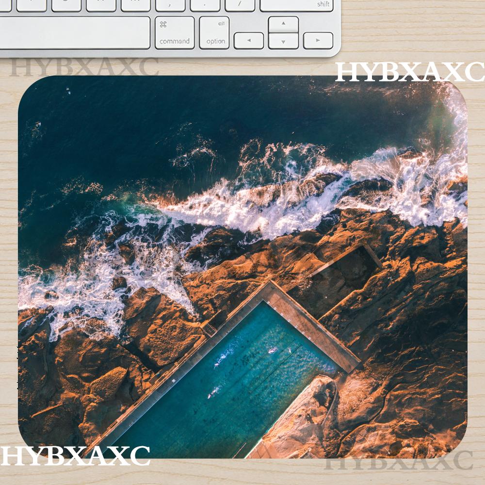HYBXAXC MAerial Ocean Wave Mou - огляд і ціна Desk Setup Natural