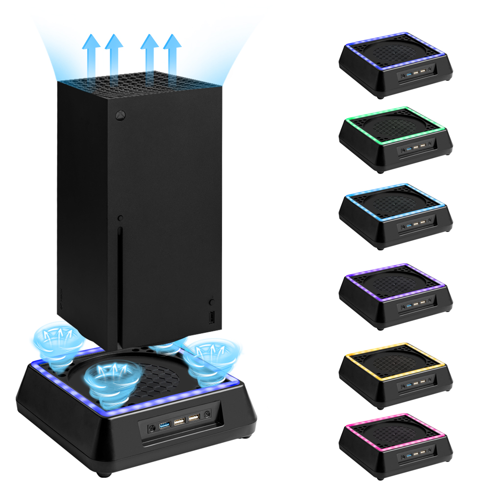 Game Console Cooling Fan Stand - огляд і ціна Desk Setup Xbox