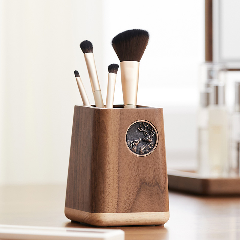 Black Walnut Solid Wood Pen Ho - огляд і ціна Desk Setup Accessories Aesthetic