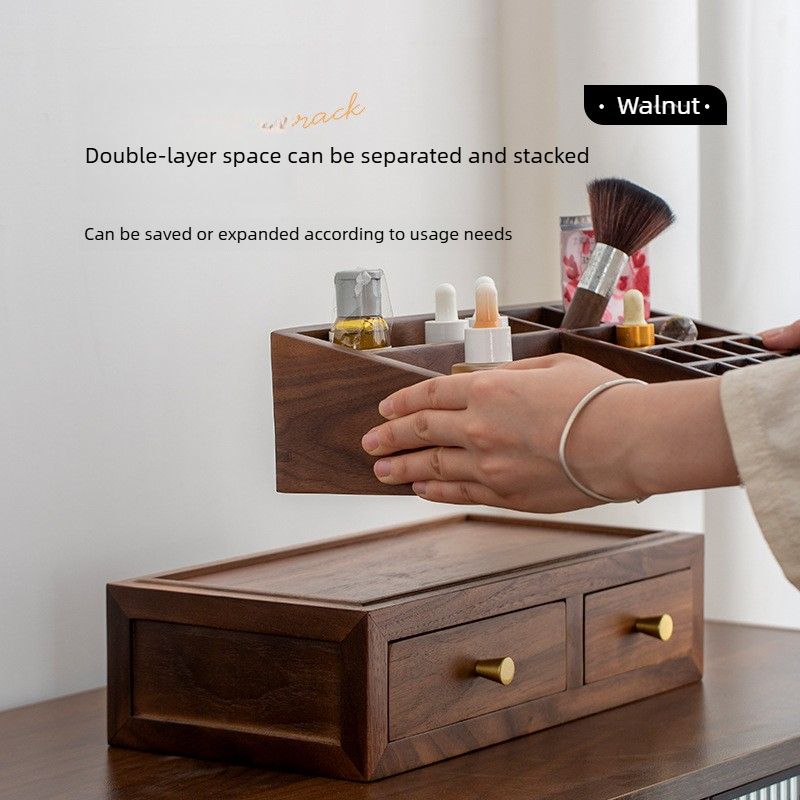 Solid Wood Double Layer Organi - огляд і ціна Drawer Organizer Bamboo