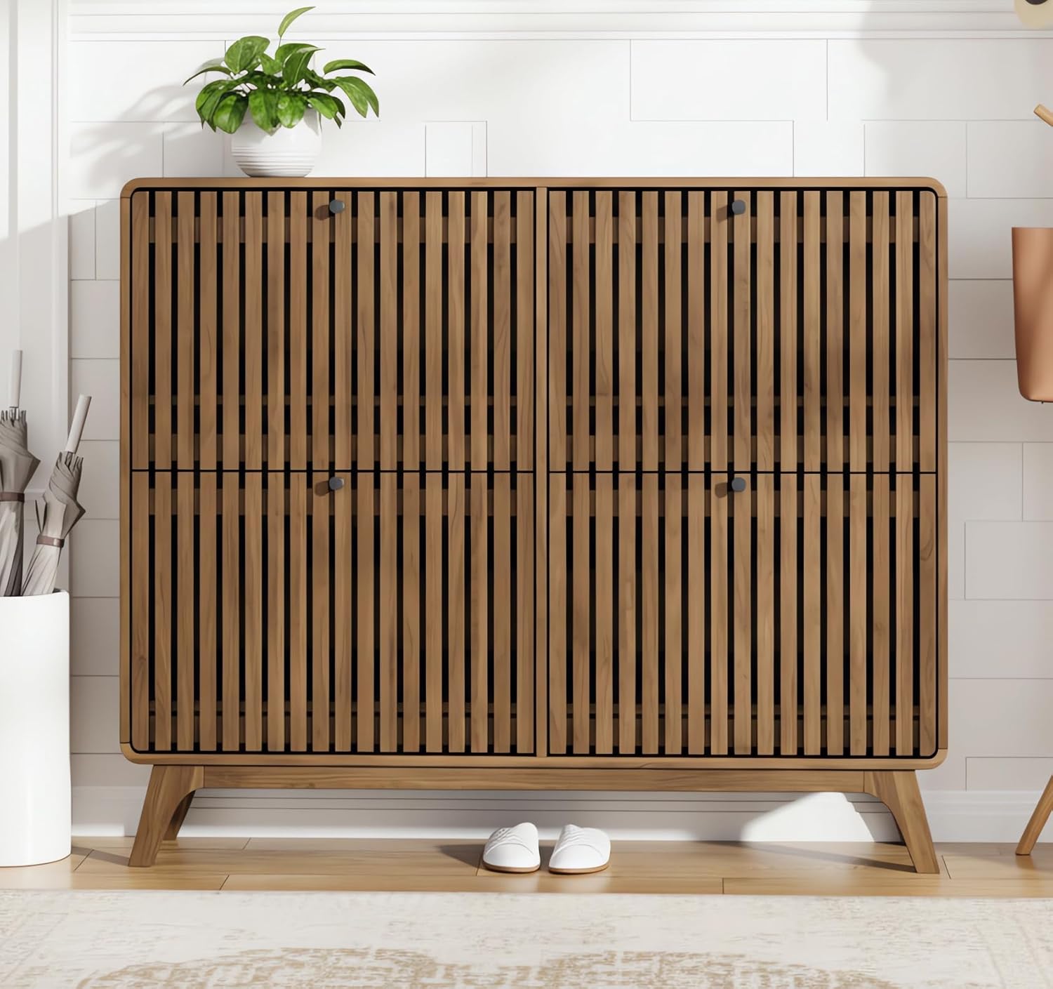 #Large Bamboo Shoe Cabinet wit - огляд і ціна Drawer Organizer Bamboo