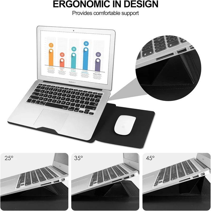Adjustable Stand Leather Lapto - огляд і ціна Desk Setup Mac
