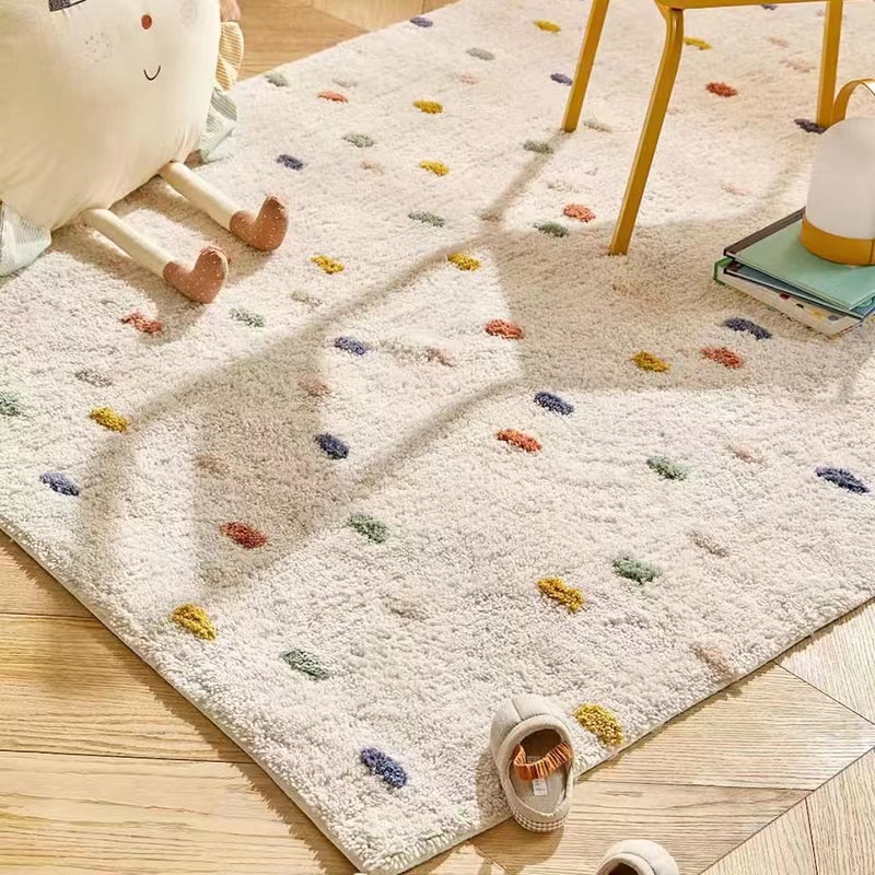 Children Furry Carpet Spotted  - огляд і ціна Desk Setup Girly