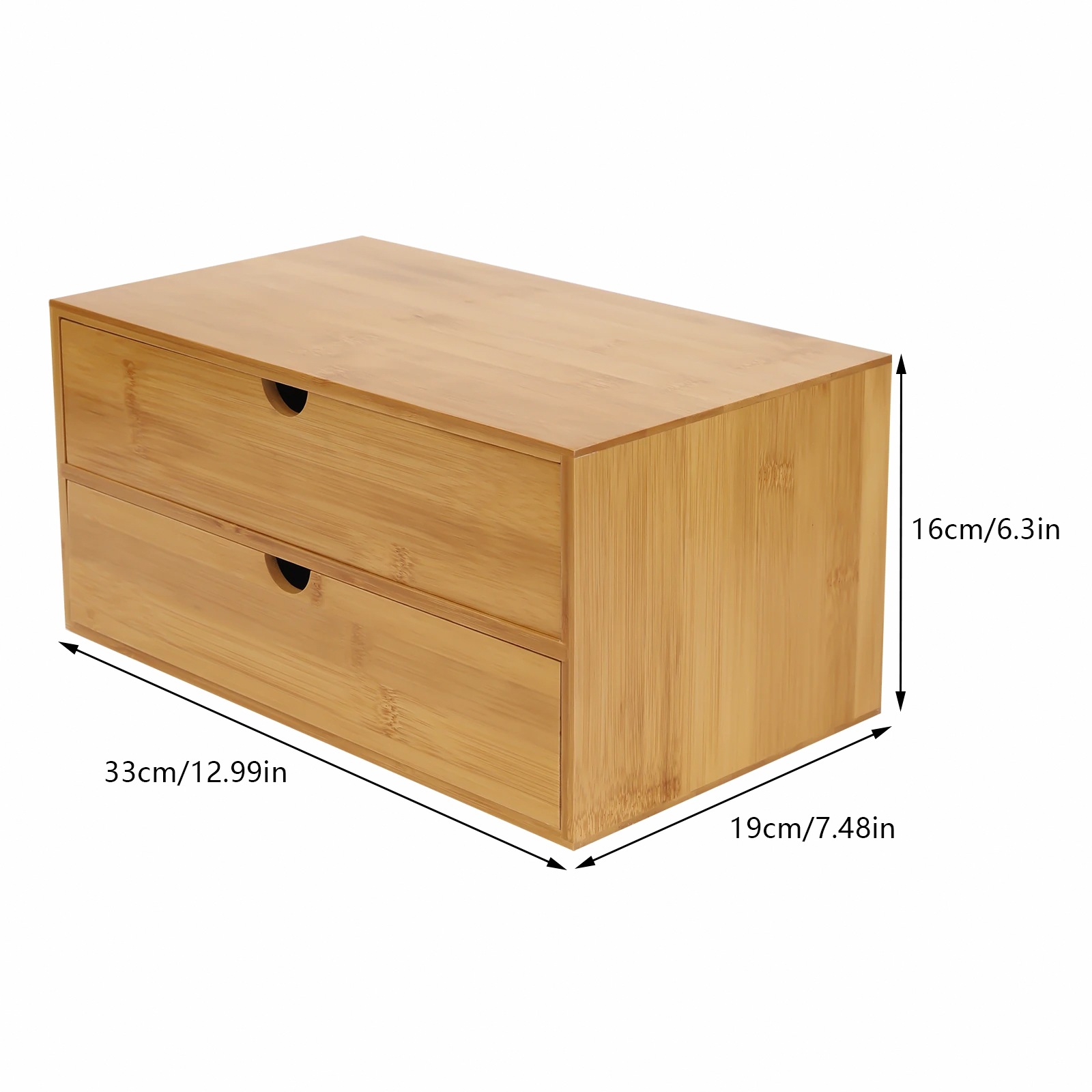 Desk Organizer, 2-Drawer Offic - огляд і ціна Drawer Organizer Bamboo