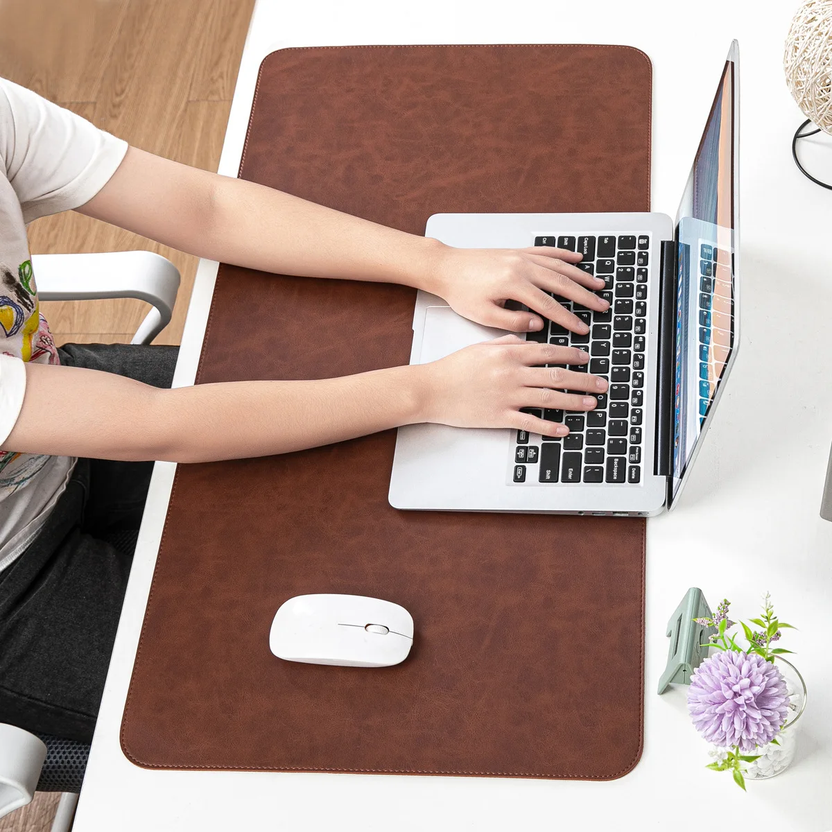 Desk Pad Waterproof PU Mouse P - огляд і ціна Desk Setup Accessories Aesthetic